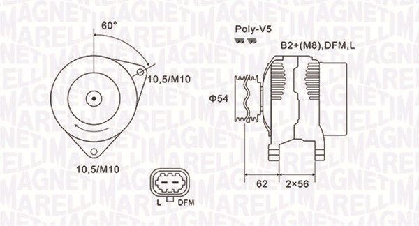 MAGNETI MARELLI Laturi 063731940010